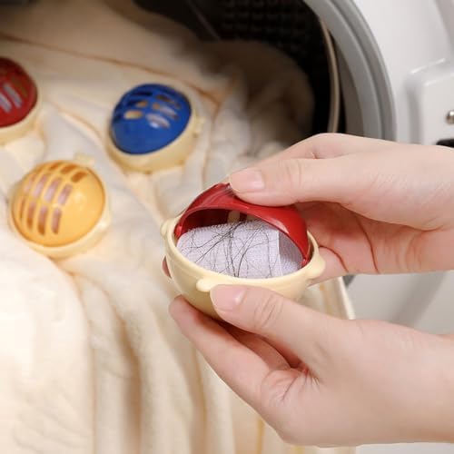 3pcs Hair Remover for Laundry, Reusable Clothes Anti-Winding Adsorption Hair Catcher Laundry Ball, Washing Machine Hair Removal Cleaning Ball