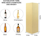 LumyHavver GOLD Matte Texture Wine Gift Box with Magnetic Closure, 12.8 x 3.8 x 3.8 inches, for Wine