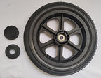 wheelchair 12 inch rear wheel.12 1/2 x 2 1/4 Replacement Wheels Solid Urethane Foam Tire.wheelchair and Transport Wheelchair and Heavy Duty Transport Wheelchair Replacement Parts, (1Ea,Black)