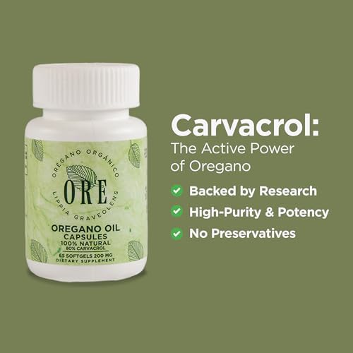 ORE Oregano Oil Kit – Liquid Drops 1 oz (80% Carvacrol) + 65 Softgels | Wild Mexican Oregano | Herbal Immune & Respiratory Support | Best Value Combo | Natural, Non-GMO Supplement