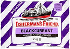 Fishermans Friend Blackcurrant Flavour Lozenges with Sweeteners 25g-PACK-OF-12 by Fishermans