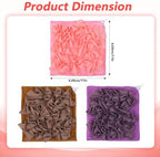 3Pcs Soap Loofah Pouch, 2 in 1 Washcloth Loofah Combo with Retractable Cord That Holds Bar Soap Exfoliation Mesh Shower Ball for Body Wash Bathing Smooth Skin (Khaki + Coffee + Pink)