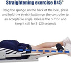 Electric Lower Limbs Rehabilitation Trainer, Adjustable 0-170° Knee Ankle Recovery Device with Remote Control for 2-Way Training, Ideal for Post-Surgery Or Injury Rehabilitation