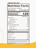 Anna and Sarah 33.8 Oz Organic Orange Juice - Glass Bottle (6 Pack) No Sugar, No Artificial Colors, No Preservatives, No Flavors Added,NOT from Concentrate