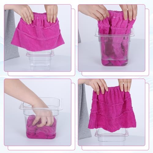 2PCS Mop Socks Broom Cloth Cover with Elastic Bands, Washable Broom Pads Baseboard Cleaner Tool, Multi-Purpose Reusable Mopping Cloth Replacement, Suitable for Pet Hair, Dust, Stains, Windows