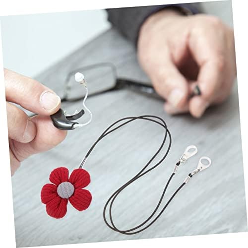 Vaguelly Hearing Aid Lanyard for Kids Anti-Lost Clip Cute Floral Design Portable Hearing Aid Strap for Children Convenient for Boys and Girls