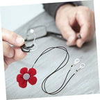 Vaguelly Hearing Aid Lanyard for Kids Anti-Lost Clip Cute Floral Design Portable Hearing Aid Strap for Children Convenient for Boys and Girls
