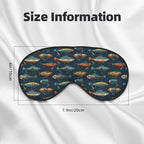 Colorful Fishing Lures (2) Print Double Side Sleep Eye Mask, Adjustable Night Eye Cover for Women Men
