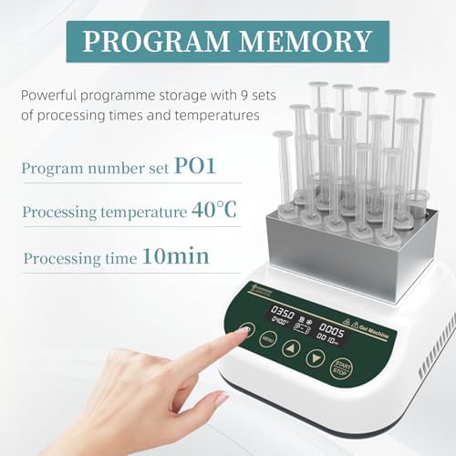 Gel Heating Cooling Machine Professional PRP PPP Gel Maker 2.5ml/5ml/10ml Block Dry Bath Incubator Temperature Control Timing Function