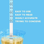 Easy@Home Ovulation & Pregnancy Test Strips Kit: 25 Ovulation Tests 10 Pregnancy Tests & 35 Large Urine Cups - Powered by Premom Ovulation APP | 25LH + 10HCG + 35 Urine Cups