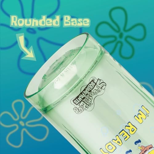 BlenderBottle Spongebob Shaker Bottle Pro Series Perfect for Protein Shakes and Pre Workout, 28-Ounce, Blue, Im Ready!