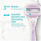 Gillette Venus ComfortGlide Freesia Women's Razor Refills, 4 Refills