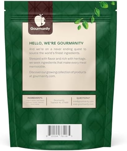 Gourmanity Italian Seasoning, the Perfect Blend of Oregano, Basil, Marjoram, Rosemary and Thyme herbs, Salt-free, Use on Spaghetti, Pizza, Salad, Pasta, Non-GMO, 1lb [16oz] bag