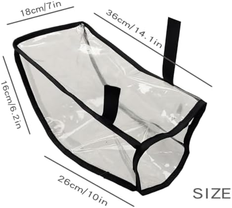 Power Wheelchair Joystick Cover，Fully Transparent Windproof and Rainproof，Extra Large Universal Fit (10"x14"x7"x6) with Adjustable Strap Closure for Power Wheelchairs