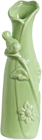 ABOOFAN Ceramic Floral Pot Creative Green Decorative Vase for Home Decor Premium Ceramic Plant Holder for Flowers Modern Miniature Flower Arrangement for Any Room