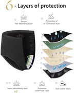 Women's High Absorbency Period Underwear - Leak-Proof & Reusable Menstrual Pants