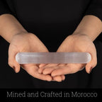 WISH WELL Selenite Crystal Wand – 6” Selenite Wand– Mined and Crafted in Morocco – Ideal for Cleansing and Recharging Healing Stones, Meditation, Reiki, Protection and Home Decor
