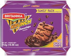 Britannia Chocochip Crunchy Cookies 512g | Kids Lunchbox Snack | Chocolate Chip Biscuits Family Pack 18.06oz | Vegetarian School Snack | Tea Time Treat