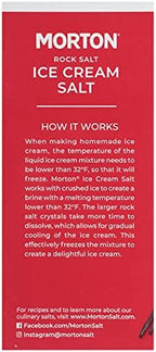 Morton Ice Cream Salt, Rock Salt, (4 lb), 4-Pack - Ideal for Making Ice Cream