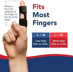 Doctor Developed Finger Splint & Handbook - Trigger Finger, Arthritis, RSI - Fits Ring, Index, Pinky & Middle - 2 sizes (Black, S/M)