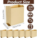 Yesland 300 PCS Feminine Hygiene Liner Bags, 7.5 ×10in Waxed Sanitary Napkin Disposal Bag, Waste Receptacle Paper Liners, Commercial Kraft Paper Bags for Sanitary Napkins, Cotton Slivers, Desserts
