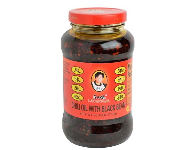 LAOGANMA Chili oil with Fermented Soybeans Net Weight 26.10oz (740g)