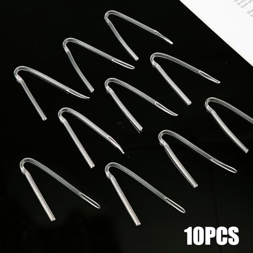 10pcs Hearing Aid Tubes, Hearing Aid Earmold Tube Hearing Aid Tubing Replacement Hearing Aid Supplies, Suitable for Most Hearing Aids (3.1x2mm)