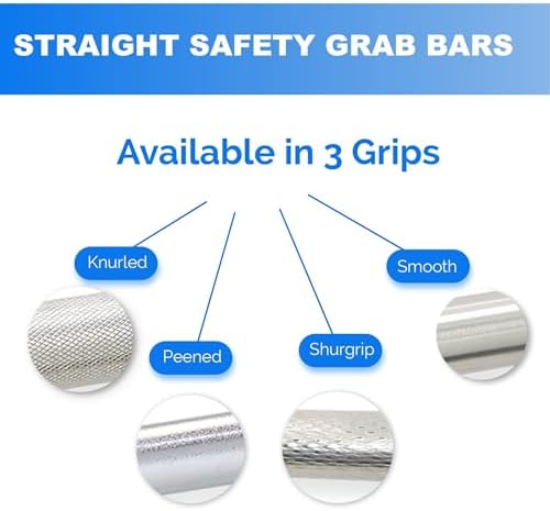 Grab Bar for Bathtub Shower - Stair Bed Toilet Bathroom / Stand Assist & Safety Handrail / 304 Stainless Steel / Smooth Grip / 12"