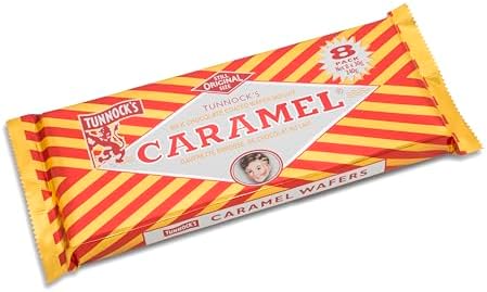 Tunnock's Real Milk Chocolate Caramel Wafers 8 Pack of 30g (Pack of 1)