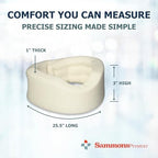 Sammons Preston Universal Cervical Neck Brace, Soft Foam Collar with Adjustable Closure, 3” High Contour Support for Neck Pain, Injury Recovery & Spine Alignment, Cream Color