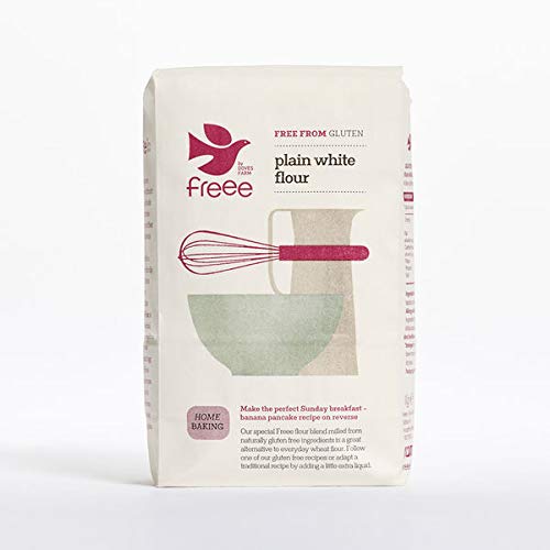 Doves Farm Gluten & Wheat Free Plain White Flour Blend 1kg - Pack of 6