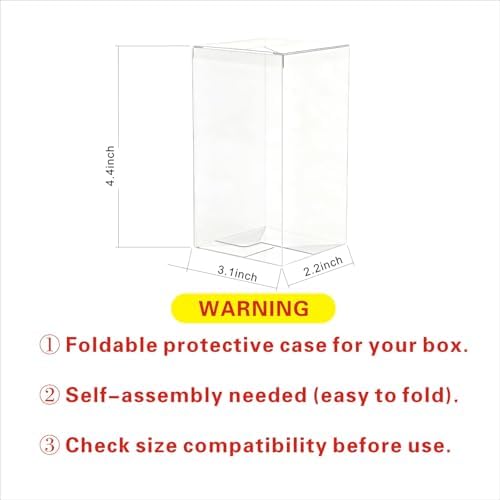 Booster Bundle Case, Foldable Clear Plastic Booster Bundle Protector Display Box, Compatible with Booster Bundle/Build & Battle Collectors Cards Protector for Trading Card Storage (10PCS)