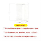 Booster Bundle Case, Foldable Clear Plastic Booster Bundle Protector Display Box, Compatible with Booster Bundle/Build & Battle Collectors Cards Protector for Trading Card Storage (10PCS)