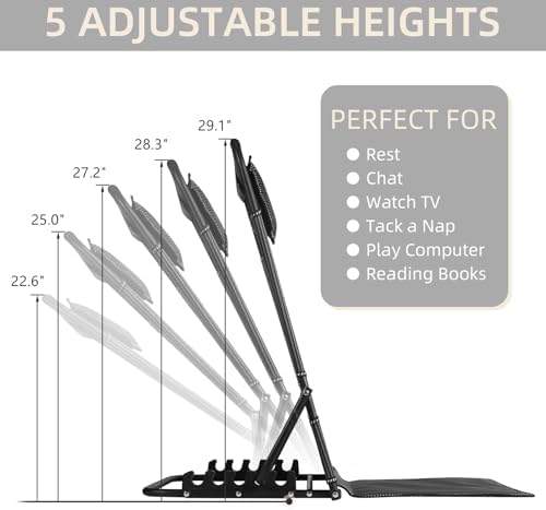 Lifting Bed Backrest for Bed Sitting up, Adjustable Reading Bed Chair, Lifting Back Rest Support for Patient, Folding Bed Rest Pillow for Neck Head Lumbar-Breathable Black+Green Stripes