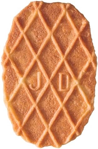 Jules Destrooper Butter Crisps - Caramelized Waffle Cookies, Certified Kosher Dairy, Non-GMO, Authentic Biscuits Made in Belgium - 3.5 Oz, Pack of 12