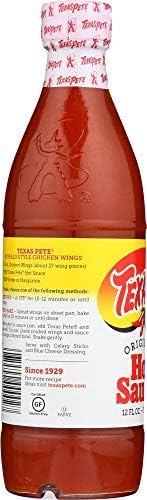 Texas Pete Original Hot Sauce (Pack of 3) Large 12 oz Bottles by Texas Pete