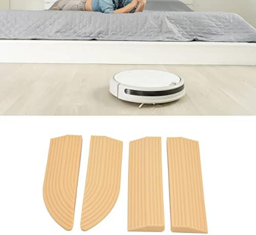 CUEA Door Sill, Universal Rubber Threshold Strip Free Assembly for Wheelchair(Cream Color)