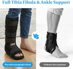 Unisex Foot Brace Night Splint, Solid Support, Cover Calf, Tibia Fibula Ankle Brace for Sleeping, Adjustable Tibia Fibula Ankle Protector for Ligament Sprain, Fracture Recovery Support, for Left/Right