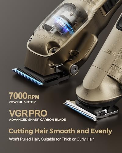 VGRPRO Hair Clippers for Men Professional, Cordless Hair Clippers for Hair Cutting, Mens Clippers and Trimmers Set, Electric Hair Trimmer for Men with Package Case