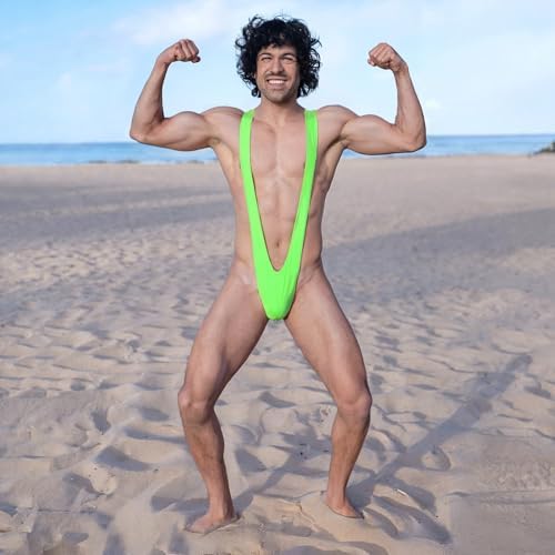 Mens Sexy V Sling Underwear One Piece Bodysuit Strap Swimsuit Bulge Pouch Mankini Thong Gag Gift