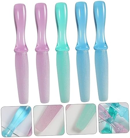 5 Pcs Plastic Foot File Double Sided Rasp and Scrubber Tools for Effective Removal and Smooth Feet Ideal for Pedicure and Foot Care