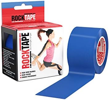RockTape Extra Sticky Kinesiology Tape - Athletic Tape for Muscle Pain Relief, Injury Recovery - Microscopic Skin Lifting & Decompression - Sweat & Water Resistant