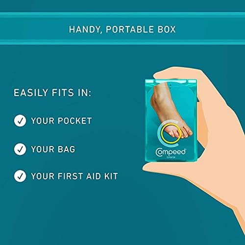COMPEED Advanced Corn Care, Hydrocolloid Cushions for Instant Pain Relief and Softening Corns, 10 Count Corn Toe Pads (2 Packs)