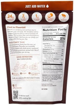 Flourish Protein Pancake & Waffle Mix, with Whey Protein & Flax Seed, No Added Sugar, High in Protein & Fiber - Just Add Water - Chocolate Flavour, 16oz (2 Pack)