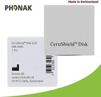 Cerushield Disk v2.0 098-0445, Wax Guards Filters Replacements, Accessories compatible with Phonak Hearing Aid Audeo Marvel, Paradise, Lumity Hearing Aid only using SDS 4.0 receiver-4 packs/32 Filters