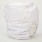 Large Teen Adult Cloth Diaper Nappy Reusable Washable for Disability (White (Large 26in to 50in))