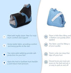 Heel Protectors Cushion for Pressure Sores, Heel Protector to Relieve Pressure from Sores and Ulcers,Adjustable Foot Ankle Pillow Support Boot Surgery Recovery Supplies for Bedridden Heel Pain Relief