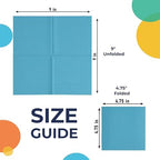 Party Solids Turquoise Paper Napkins Disposable Everyday 200 Pcs 2 Ply Turquoise Cocktail Napkins Paper Everyday For Parties & Party Supplies