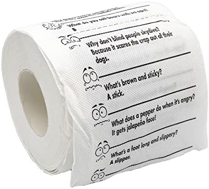 Island Dogs Crap Jokes Novelty Toilet Paper - 3-Ply Tissue with Hilarious Bathroom Humor – Perfect Gag Gift, Crazy Pranks and Funny Toilet Paper for Fun Bathroom Decor - Septic Safe