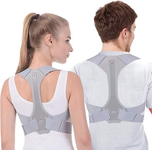 Posture Corrector for Men & Women - Adjustable Shoulder Posture Brace - Adjustable Upper Back Brace - Invisible Thoracic Back Brace for Hunching (L)